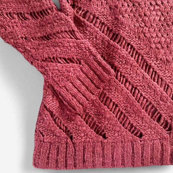 Forever 21 Burgundy Knit Crew Neck Sweater - Picture 4 of 8